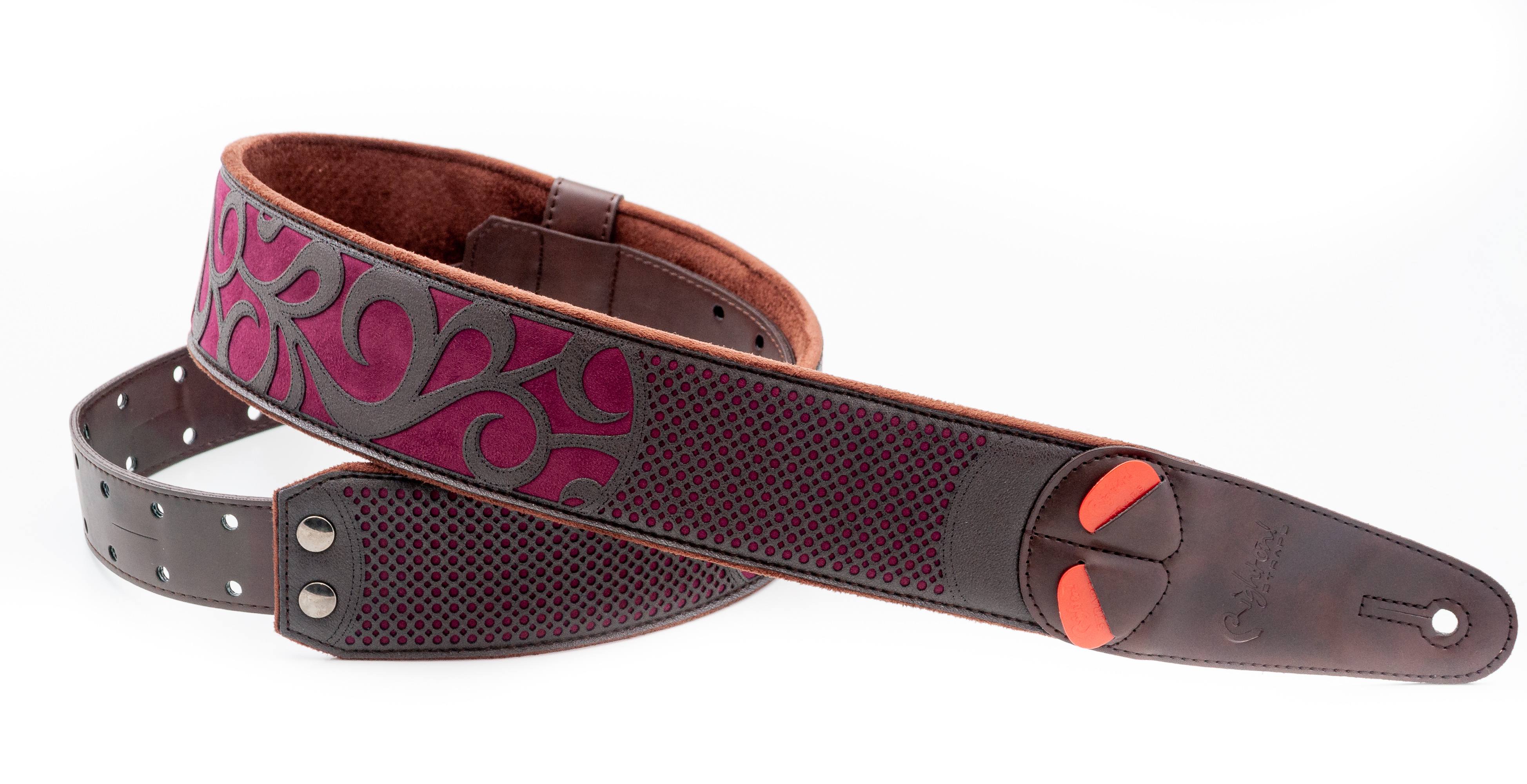 Maroon guitar strap deals